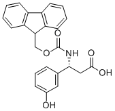 Structure of FMOC-(R)-3-AMINO-3-(3-HYDROXY-PHENYL)-PROPIONIC ACID