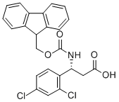 Structure of FMOC-(R)-3-AMINO-3-(2,4-DICHLORO-PHENYL)-PROPIONIC ACID