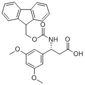 Structure of (R)-3-(9-FLUORENYLMETHOXYCARBONYLAMINO)-3-(3,5-DIMETHOXY-PHENYL)-PROPIONIC ACID