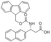 Structure of FMOC-(R)-3-AMINO-3-(1-NAPHTHYL)-PROPANOIC ACID