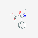 Structure of 2-Methyl-4-phenyl-5-oxazolecarboxylic acid