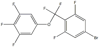 5-((4-溴-2,6-二氟苯基)二氟甲氧基)-1,2,3-三氟苯结构式