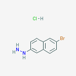 Structure of (6-Bromonaphthalen-2-yl)hydrazine hydrochloride