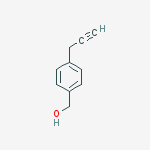 Structure of Benzenemethanol, 4-(2-propynyl)-