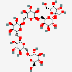 beta-D-fructofuranosyl alpha-D-galactopyranosyl-(1->6)-alpha-D-galactopyranosyl-(1->6)-alpha-D-galactopyranosyl-(1->6)-alpha-D-galactopyranosyl-(1->6)-alpha-D-glucopyranoside结构式