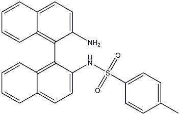 [(R)-N-2'-氨基[1,1'-联萘]-2-基]-4-甲基苯磺酸酰胺结构式