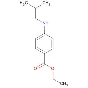Structure of Benzoic acid, 4-[(2-methylpropyl)amino]-, ethyl ester