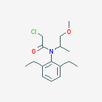 Structure of Acetamide, 2-chloro-N-(2,6-diethylphenyl)-N-(2-methoxy-1-methylethyl)-