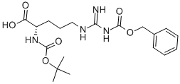 Nα-BOC-Nω-CBZ-L-精氨酸结构式