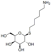 6-AMINOHEXYL 1-THIO-B-D-GALACTOPYRANOSID E结构式