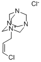 Structure of 1-(CIS-3-CHLOROALLYL)-3,5,7-TRIAZA-1-AZONIA-ADAMANTANE CHLORIDE