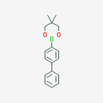 Structure of 1,3,2-Dioxaborinane, 2-[1,1'-biphenyl]-4-yl-5,5-dimethyl-