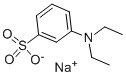 Structure of sodium m-(diethylamino)benzenesulphonate