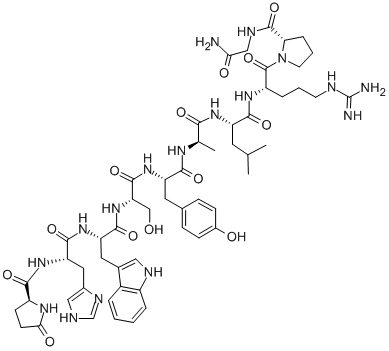 Structure of (d-ala(sup6))-lhrh