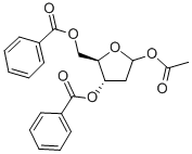 1 - 乙酰基 - 2 - 脱氧 - 3,5 - 二 - O - 苯甲酰基呋喃核糖结构式