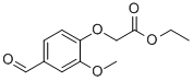 Structure of 4-FORMYL-2-METHOXY-PHENOXY-ACETIC ACID ETHYL ESTER