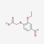 (2-Ethoxy-4-formylphenoxy)acetic acid结构式