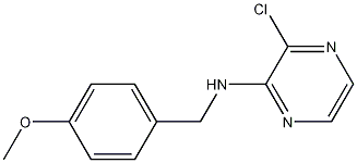 3-chloro-N-(4-methoxybenzyl)pyrazin-2-amine结构式