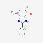 Structure of 2-(4-pyridinyl)-1H-Imidazole-4,5-dicarboxylic acid