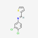 Structure of N-(3,4-Dichlorophenyl)-N-[(1e)-Thien-2-Ylmethylene]amine