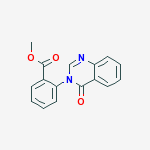 Structure of benzoic acid, 2-(4-oxo-3(4H)-quinazolinyl)-, methyl ester