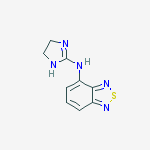 2,1,3-Benzothiadiazol-4-amine, N-(4,5-dihydro-1H-imidazol-2-yl)-结构式