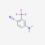 Structure of Benzonitrile, 4-(dimethylamino)-2-(trifluoromethyl)-