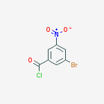Structure of 3-bromo-5-nitrobenzoyl chloride