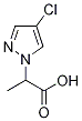 Structure of 2-(4-chloro-1H-pyrazol-1-yl)propanoic acid(SALTDATA: FREE)