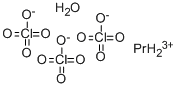 Structure of PRASEODYMIUM PERCHLORATE HYDRATE