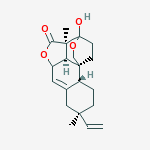 Structure of (3S)-8α-Vinyl-3a,5aβ,7,8,9,10,10aα,10cβ-octahydro-3α-hydroxy-3aβ,8-dimethyl-4H-3,10bβ-ethano-1H,3H-benzo[h]furo[4,3,2-de]-2-benzopyran-4-one