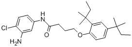 Structure of N-(3-Amino-4-chlorophenyl)-4-[2,4-bis(2-methylbutan-2-yl)phenoxy]butanamide