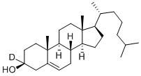 Structure of CHOLESTEROL-3-D1