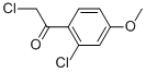 Structure of ETHANONE,2-CHLORO-1-(2-CHLORO-4-METHOXYPHENYL)-
