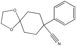 Structure of 1,4-Dioxaspiro[4.5]decane-8-carbonitrile, 8-phenyl-