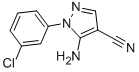 5-氨基-1-(3-氯苯基)-1H-吡唑-4-甲腈结构式