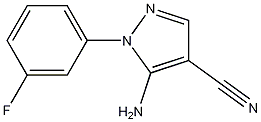 Structure of 5-amino-1-(3-fluorophenyl)-1H-pyrazole-4-carbonitrile
