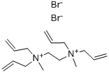 Structure of 1,2-BIS(METHYLDIALLYLAMMONIUM) ETHANE DIBROMIDE