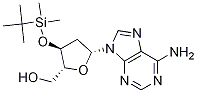 Structure of Adenosine, 2'-deoxy-3'-O-[(1,1-dimethylethyl)dimethylsilyl]-