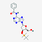 3'-O-TBDMS-2'-dA(Bz)结构式