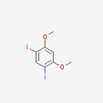 Benzene, 1,5-diiodo-2,4-dimethoxy-结构式