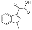 Chemical structure of N-METHYL-3-INDOLEGLYOXYLIC ACID  97