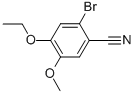2-溴-4-乙氧基-5-甲氧基苯甲腈结构式