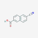 2-Naphthalenecarboxylic acid, 6-cyano-结构式