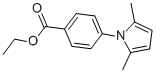 ETHYL 4-(2,5-DIMETHYL-1H-PYRROL-1-YL)BENZENECARBOXYLATE结构式