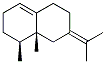 Structure of cis-1,2,3,5,6,7,8,8a-octahydro-1,8a-dimethyl-7-(1-methylethylidene)naphthalene