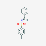 Structure of Benzenesulfonamide, 4-methyl-N-(phenylmethylene)-, (E)-