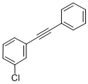 Structure of 1-(3-Chlorophenyl)-2-phenylethyne