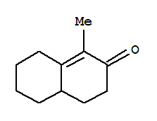 Structure of 1-methyl-4,4a,5,6,7,8-hexahydronaphthalen-2(3H)-one