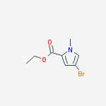 Structure of ETHYL 4-BROMO-1-METHYL-1H-PYRROLE-2-CARBOXYLATE